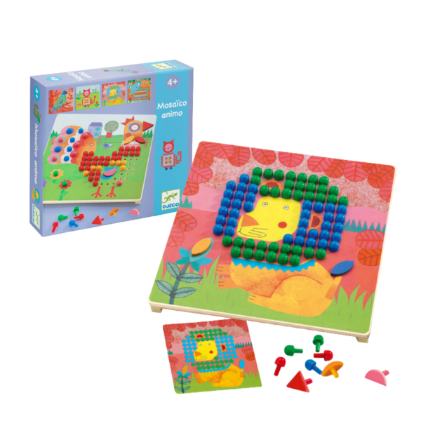 DJECO 動物的衣裳/釘豆