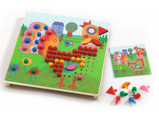 DJECO 動物的衣裳/釘豆