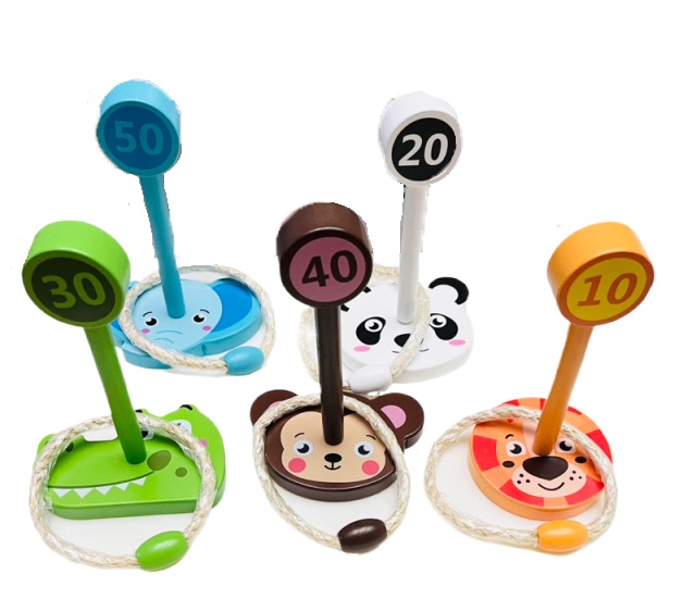 趣味寶寶木製套圈圈